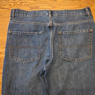 NWT Childrens Place Boys Jeans Size 16 Blue Denim Straight Adjustable Waist - Image 1 of 4