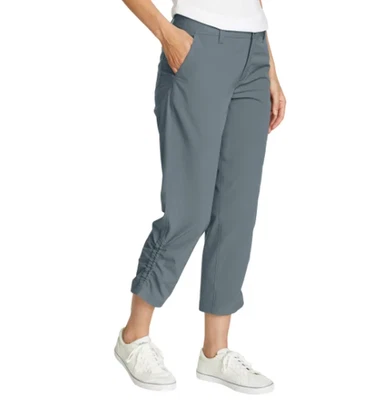 Eddie Bauer Feminino Ripstop Capri Cinza Tamanho 14 - Imagem 1 de 4