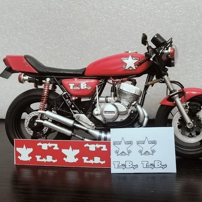1/12 Plastic el Decal Kawasaki KH250 KH400 Z750FX Z750RS para Red Tank Hasegawa - Imagen 1 de 4