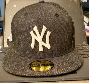 New Era MLB New York Yankees 1999 World Series Denim 59FIFTY Fitted Hat - 7 5/8 - Bild 1 von 8