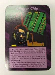 Clipper Chip Card Unlimited INWO Illuminati New World Order Game - Picture 1 of 2