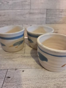 3er Set handgefertigte Keramik Schalen klein signiert - Bild 1 von 12