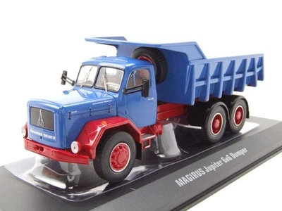 Magirus Giove 6X6 Mezzo D'Opera Blu Rosso Modellino Auto 1:43 ixo models - Immagine 1 di 4