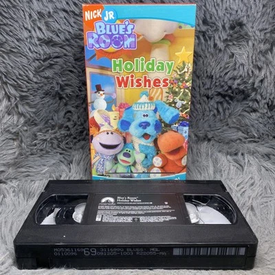 Blue's Room - Blue's Clues Holiday Wishes VHS Tape 2005 Nick JR. Nickelodeon - Image 1 of 4