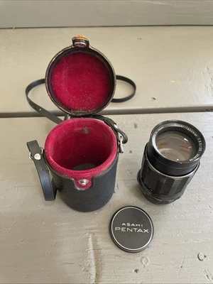 PENTAX Super TAKUMAR 1:3.5 / 135 mm Camera Lens Asahi Optical Co Japan Plus Case - Image 1 of 4