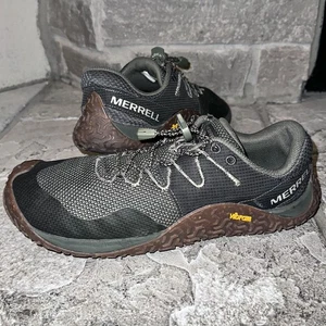 Merrell Trail Glove Olive Barefoot Bungee Lace Shoes Sneakers 10 Men J067655 - Picture 1 of 11