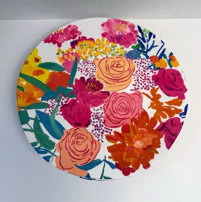 Bridgette Thornton para Anthropologie Juego de 6 Platos de Melamina Flores Brillantes A15 Foto 1 de 4