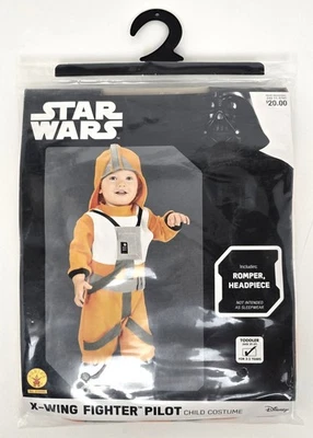 Star Wars X-wing Fighter Pilot Child Costume Toddler 2t-3t - Halloween - NEW - Image 1 of 4
