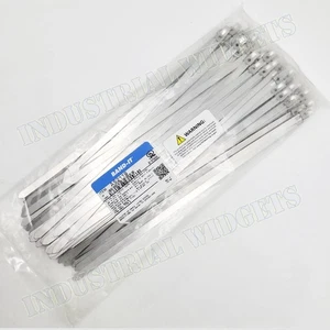 100 pcs BAND-IT AS2119 Tie-Lok 1/4" x 10" 304 Stainless Steel Cable Ties - Picture 1 of 5