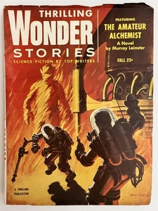 THRILLING WONDER STORIES FALL 1954 GOLDEN AGE SCI FI PULP - Picture 1 of 2