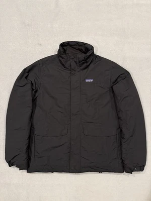 Chaqueta Parka Aislada Patagonia Istmo Abrigo Abombado Negra Para Hombre Talla Mediana Foto 1 de 4