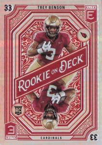 2024 Donruss Elite #18 Trey Benson Rookie On Deck - Bild 1 von 2