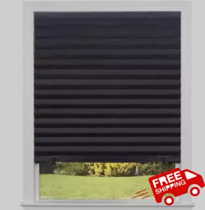 Premium Faux Black Blinds Cordless White Custom Sizes Home Decorators Window - Picture 1 of 9