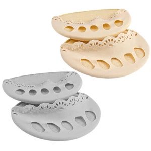 2 Paia Mezze Calze Estive Assorbimento Sudore Mezze Calze Tacco Alto Calzini Invisibili - Foto 1 di 12