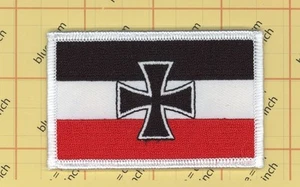 German Naval Flag Iron on Patch Military WW2 WWI WWII Deutschland Third Reich - Picture 1 of 1