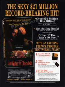 COMO AGUA PARA CHOCOLATE__Orig. Impresión comercial 1994 AD___ALFONSO ARAU__LUMI CAVAZOS - Imagen 1 de 1