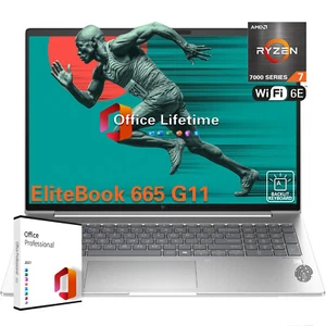 2025 HP ProBook 465 G11 Laptop IPS 7-7735U,32GB 1TB SSD,Backlit KB+OFP2021 - Picture 1 of 8