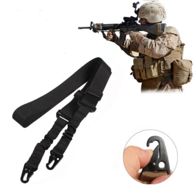Tactical 2 Point Gun Sling Metal Buckle Shotgun Rifle Sling Strap outdoor - Image 1 of 4