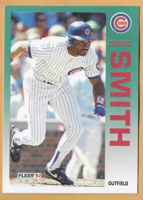 DWIGHT SMITH CHICAGO CUBS #392 - FLEER NM-MT 1992 - Image 1 of 2