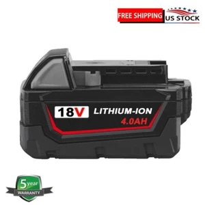Battery Replace Milwaukee M-18 Battery 48-11-1840 18V Lithium Ion 48-11-1850 - Picture 1 of 1