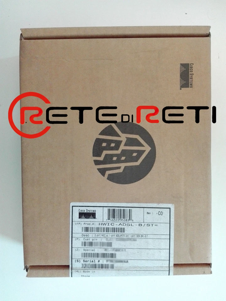 € 183+IVA CISCO HWIC-ADSL-B/ST 1x ADSLoPOTS 1x ISDN BRI-S/T NEW FACTORY SEALED - Immagine 1 di 1