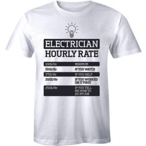 Electrician Hourly Rate - Funny Electrical Engineer Men's Premium T-shirt Gift - Picture 1 of 4