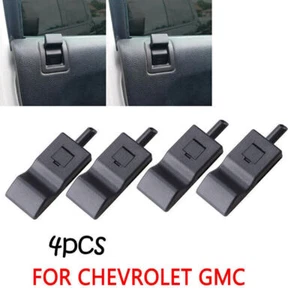 4pcs For Chevy/GMC Silverado/Sierra 07-13 Door Lock Knobs Front/Rear Ebony Black - Picture 1 of 7