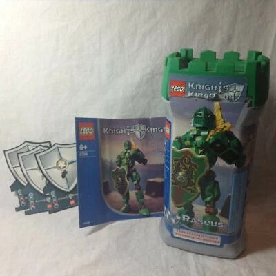 Juego 100 % completo LEGO Knights' Kingdom Rascus #8784 con manual, tarjetas, bote usado en excelente estado Foto 1 de 4