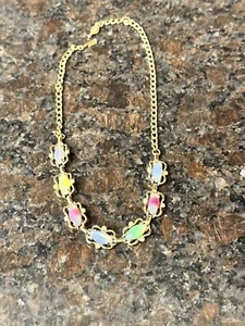 Vtg Sarah Coventry Sabrina Fair Rhinestone NECKLACE 1959 Multi Color Rainbow - Picture 1 of 7