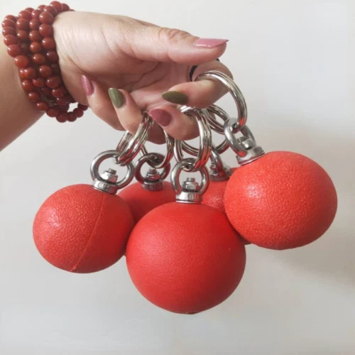 EDC Martial Arts Soft Weapon Meteor Hammer Solid Rubber Elastic Practice Hammer