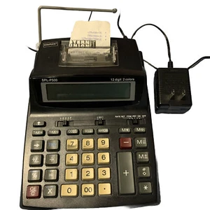 Staples Printing Calculator SPL-P500 12 Digit 2 Colors - Picture 1 of 4