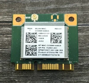 HP 752601-001 Wireless Card - Zdjęcie 1 z 2