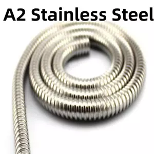 Stainless Steel Flexible Tube Conduit Hose Pipe Cable Sleeving 1 Meter A2 - Picture 1 of 6