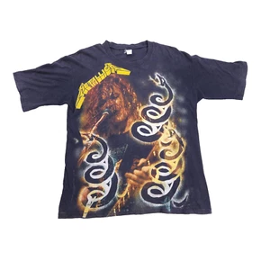Metallica 1995 Vintage James Hetfield Summer Snake Giant Band Tour 90s T-Shirt - Bild 1 von 10