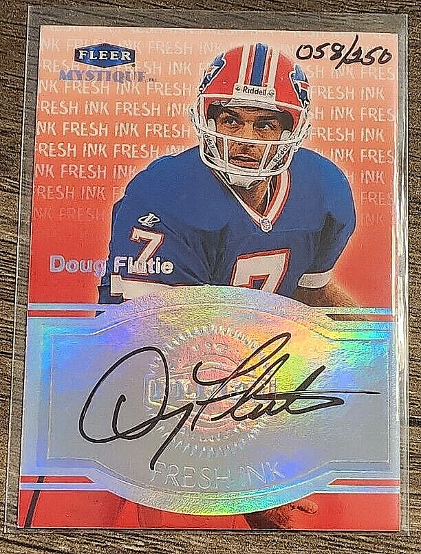 DOUG FLUTIE 1999 Fleer Mystique Fresh Ink Auto #d/250 - RARE