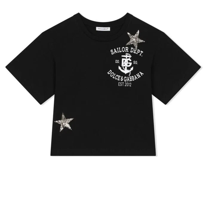 Dolce And Gabbana Girls  Navy Shirt 12 Years - Image 1 of 3
