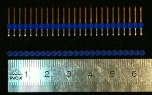 10 Stück Stiftleiste vergoldet 25 pin gerade - Bild 1 von 1