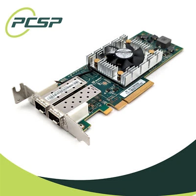 Lenovo 00Y3344 Q-Logic QLE2662-LNVX 2x 16Gb SFP+ HBA Network Card Low Profile - Image 1 of 4
