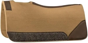 Western Saddle Felt Pad Hand Cutback Felt Comfort Equestrian Trail Work Wooolen - Picture 1 of 1