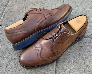 Cole Haan Grand.OS Budapester Oxford Freizeit elegante Schuhe Herren 9,5 cognac braun C21110 - Bild 1 von 11