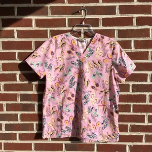 Tafford Scrub Top V Neck Women’s Flip-Flopping Size S - Picture 1 of 10