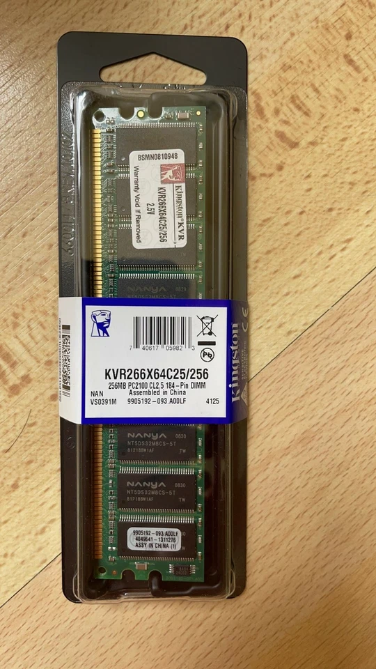 BRAND NEW! Unopened Kingston KVR266X64C25/256 DDR266 256MB RAM  - Image 1 of 4