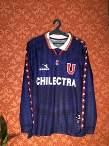 Rare Universidad De Chile 1996 Home Football Jersey Size L Mens Diadora - Picture 1 of 10