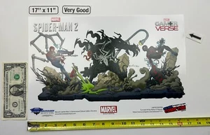 Spider-Man 2 Gamerverse 17 x 11 Poster 2024 NYCC Venom Diamond Select VG - Picture 1 of 4