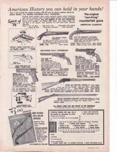 RARE 1975 Model Gun Ad-Print/ Non-Firing Counterfeit 1911A. Peacemaker 1973 - Picture 1 of 1