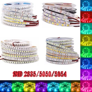 5m 12V LED Strip Lights SMD 5050 5054 2835 600 LED Flexible Tape Lamp Waterproof - Picture 1 of 41