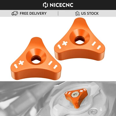 Front Fork Knob Adjusters For KTM 125 150 250 350 450 SX SXF XC XCF 2020-2021 — 第 1/4 张图片