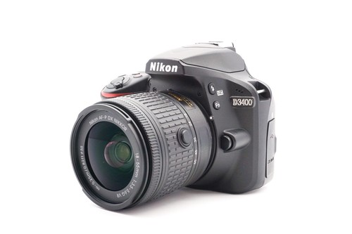 Cรกmara rรฉflex Nikon D3400 DSLR AF-P 18-55mm G VR Objetivo | Reacondicionada-