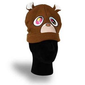 Kanye West Bear College Dropout Takashi Murakami Beanie Cap Cute Cartoon Hat - Picture 1 of 7