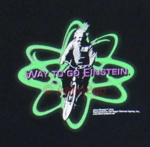 WAY TO GO [Albert] EINSTEIN-Bicycle Atom Science Physics Kids T Shirt Youth S-XL - Picture 1 of 2